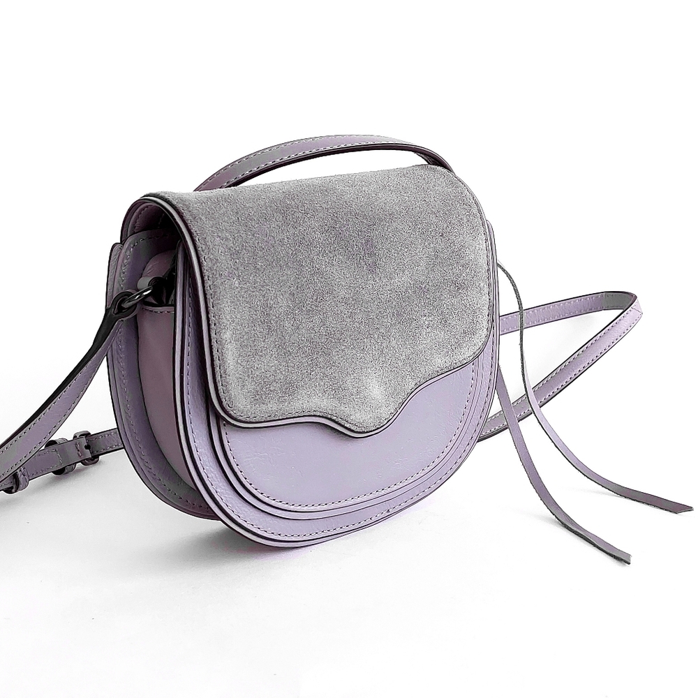 Rebecca Minkoff Mini Suki Lavender & Grey Crossbody Bag